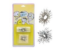 Eoixuqba Pack of 10 bullet hole window stickers, bullet hole stickers for , bullet hole sticker for car, broken screen prank, funny ultra-realistic fake bullet hole