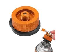 Eoixuqba Pack of 5 Screw Valve Gas Cartridges Adapter Bayonet - 3.5 cm Gas Cartridge Adapter for Camping Stoves, Gas Adapter Conversion Head Adapter for Canister Screw Gas Cartridge