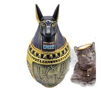 Eoixuqba Pet Urns,Pet Cremation Urn - Resin Base Engraved Keepsakes Coffin for Comemorative Memory Remembrance Funeral Burial Cat Death