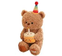 Eoixuqba Plush Bear Doll - 15 Inches Plush Bear Stuffed Animal | Adorable Hugging Fox Toy Comfortable Touch For Living Room Decor