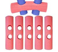Eoixuqba Pool Noodle Connector, 6 Pieces 0/1/2 Holes PE Noodle Connectors For Building Training, Pool Noodles Swimming Noodles Foam Stick Connector, Flexible Joiner For Pools Games