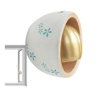 Eoixuqba Shop Owner Bell for Opening the Door, Wooden Doorbell Wind Chime Ornaments, Home Garden Welcome, Magnetic Doorbell, Fridge Magnets, Ideal for Refrigerator