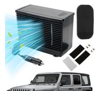 Eoixuqba Vehicle Air Conditioning Machine Portable Car AC PP Portable Air Conditioner 20x11x15cm Small Personal Airs Cooler 12V Adhesive Cooling Appliance With Water Tank For Basement Camping Commuti