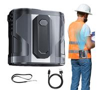Eoixuqba Waist Fan Clip on - LED Flashlight Portable Fan,High-Power Low Noise Personal Cooling Tool for Outdoor Travel Jobsite Construction Sites Men Women Dad Fathers