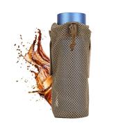 Eoixuqba Water Bottle Carrier Bag | Foldable Pouch Holder with Adjustable Drawstring - Stable Waterbottle Sleeve Hydration Pocket for Women Men Camping Travelling Hiking Outdoor