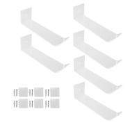 EOJDDPA Adhesive Hat Hooks Minimalist Acrylic Wall Hat Hangers Decorative Hat Hanger Storage Organizer for Baseball Hat Cowboy Hat Sun Hat Fishing Hat Sturdy Durable 6PCS Set 17x5x5cm