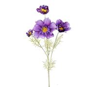 EOJDDPA Artificial Cosmos Galsang Flower Long Stem Fade Proof Simulated Silk Cosmos Galsang Flower for Home Party Wedding Decoration Silk Cloth Material 83cm Length 12cm Diameter (Purple Blue)