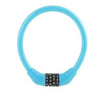 EOJDDPA Bike Lock Cable High Security 4 Digit Number Cable Locks Anti Theft Durable Portable Combination Lock for Cycling Outdoor Sports (Blue)