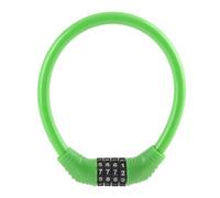 EOJDDPA Bike Lock Cable High Security 4 Digit Number Cable Locks Anti Theft Durable Portable Combination Lock for Cycling Outdoor Sports (Green)
