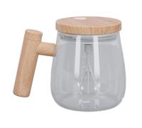 EOJDDPA Glass Electric High Speed Mixing Cup 400ml with Automatic Stirring | Enjoy evenly mixed coffee or protein powder instantly with this 400ml self stirring glass cup for busy mornings