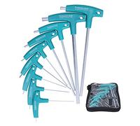 EOJDDPA Hex Wrench Set 9Pcs T Shape Double Head Non Slip Handle Screw Tightening Tool with Storage Bag for Furniture Installation Mechanical Equipment Automobile Maintenance Made of
