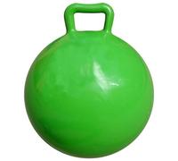 EOJDDPA Inflatable Bouncing Ball with Handle Thickened Design Safe Durable Jumping Ball for Kids Adults Indoor Outdoor Exercise Toy Yellow Red Green Blue 17.32in (Green)