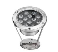 EOJDDPA Led Underwater Light RGB Outdoor Fountain Spotlight Color Changing Bright Durable Stainless Steel 3W 9W 12W 15W 18W 24W for Aquarium Ponds (12W)