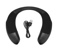 EOJDDPA Neckband Speaker Bluetooth Wireless Wearable Speaker with Sound Quality Ergonomic Design HD Hands Free Call Long Range Support Memory Card for Home Outdoor Sports Travel Black