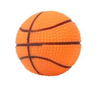 EOJDDPA Pet Training Chewing Sound Ball Durable Squeaky Toy Interactive Plaything For Dogs Puppies Rubber Material 7cm 1PC (Basketball)