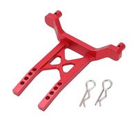 EOJDDPA RC Rear Body Mount Metal Support Adjustable Height Aluminum Alloy Shell Mount for LaTrax Teton 1/18 760541 RC Vehicle 58x52mm 10g (Red)