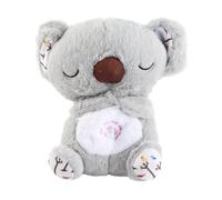 EOJDDPA Relief Koala Bear Plush Toy Soothing Breathing Light Music Sound Machine Multi Sensory Engagement for Babies Sleep Comfort Soft Plush 27cm