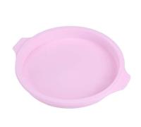 EOJDDPA Silicone Cake Mold Round Shape Baking Tray Plate 8 Inch Professional Food Grade Safe Non Easy Release for Home Kitchen Party Wedding Banquet Green Pink Blue 4Pcs (Pink 4-Pack 83065-B)