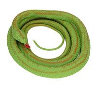 EOJDDPA Simulation Python Model Lifelike Vivid Soft Touch Environmentally Friendly Snake Toy for Halloween Decorations Garden Protection 130cm TPR Rubber (Canned Python - Green)
