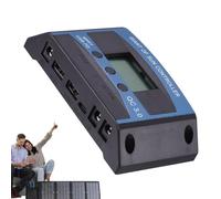Eojpdji Solar Charge Controller, Solar Power Controller, Solar Controller Charge Controller, Renewable Energy Controller, LCD Display, 12V-24V Charge Controller for Solar System
