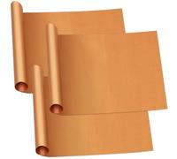 Eolilim 3PCS Large Oven Mats for Bottom of Oven (43 x 62 cm), Copper Oven Mats Easy to Clean, Practical BBQ Mats, Reusable Oven Liners