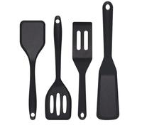 Eolilim Small Silicone Spatulas for Cooking 4PCS, Mini Spatula Easy to Clean, Reusable Egg Spatula, Silicone Turner for Fish, Steak, Fried Rice