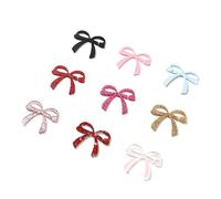 EOLUCC 40 Pcs Bow Drink Markers Drink Tags Bow Cup Acrylic Tags Bow Party Favors Coquette Birthday Party Tying the Knot Decor Accessory (pink1)