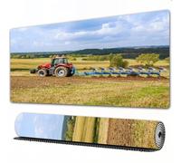 EOMKSE Mouse Pad Gaming Large Desk Pad Washable Mouse Pad Laptop Desk Mat,A tractor with a large plow plows a field tractor with,Home Mouse Pad with Anti-Slip Rubber Base,12x31.5 in