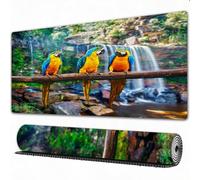 EOMKSE Mouse Pad Gaming Large Desk Pad Washable Mouse Pad Laptop Desk Mat,Blue-and-Yellow Macaw (Ara ararauna) also known as the Blue-and-Gold Mac,Home Mouse Pad with Anti-Slip Rubber Base,12x31.5 in
