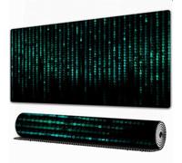 EOMKSE Mouse Pad Gaming Large Desk Pad Washable Mouse Pad Laptop Desk Mat,Matrix code conceptual background,Home Mouse Pad with Anti-Slip Rubber Base,16x35.5 in