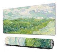 EOMKSE Mouse Pad Gaming Large Desk Pad Washable Mouse Pad Laptop Desk Mat,Van Gogh Abstract Green Country,Home Mouse Pad with Anti-Slip Rubber Base,16x29.5 in