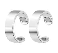 Eomsky Pack of 2 Lymphatic Drainage Rings, Adjustable Opening, Blood Sugar Control, Weight Loss & Slimming for Men & Women