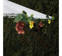 EONANT Solar Grape String Light Outdoor Waterproof 80 LED Grape Vine Hanging Lighting Simulation Fruit Decoration Small Taverns Garden Parasol Umbrella Wedding Party Light (Purple/Green)