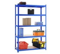 EONLION 180X120X45CM Metal Shelving Units 5 Tiers Steel Garage Shelving Blue | Size: 180 x 120 x 45 cm EONLION Blue 180 x 120 x 45 cm