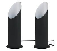EONLION 2 Modern Black Table Floor Standing Lamp Uplighter 27cm Flood EONLION Black