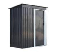 EONLION 3*5ft Small Garden Shed Patio Storage Unit Metal Tool Box in Grey EONLION Grey