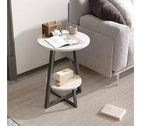 EONLION 40*40*55cm 2 Tier White Sofa Side End Table | Size: 100 cm EONLION White 100 cm