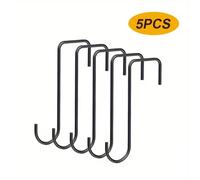 EONLION 5Pcs Fence Hooks Heavy Duty in Black | Size: 500mm EONLION Black 500mm