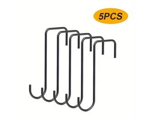 EONLION 5Pcs Fence Hooks Heavy Duty in Black | Size: 500mm EONLION Black 500mm