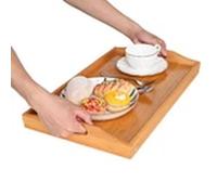EONLION BAMBOO WOODEN LAP SERVING TRAY WITH FOLDING LEG TABLE in Natural EONLION Natural