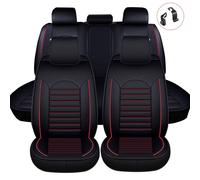 EONLION Black Full Set Car Seat Covers Deluxe Universal Protector EONLION Black