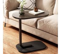 EONLION Black Walnut C-Shaped Compact Sofa Side End Table Coffee in Brown | Size: 100 cm EONLION Brown 100 cm