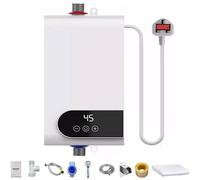 EONLION Electric Tankless Instant Hot Water Heater Under Sink Tap in White EONLION White