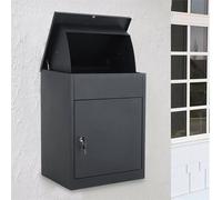 EONLION Extra Large Lockable Parcel Delivery Drop Box in Black | Size: 500mm EONLION Black 500mm