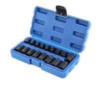 EONLION Impacted E Torx Star Sockets E5 - E24 3/8" & 1/2" Drive 17pc Set in Black EONLION Black