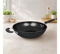 EONLION Large 34cm Black Non Stick Carbon Steel Wok | Size: 100 cm EONLION Black 100 cm