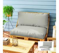EONLION Light Grey 2 Seater Pallet Furniture Cushions | Size: 100 cm EONLION Light Grey 100 cm