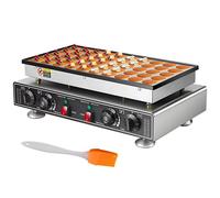 EONLION Nonstick Electric Dutch Pancake Maker 50pcs Mini Baker in Silver EONLION Silver