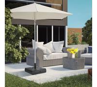 EONLION Outsunny 40kg Square Parasol Base in Black | Size: 100 cm EONLION Black 100 cm