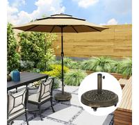 EONLION Parasol Base with Wheels Bronze | Size: 100 cm EONLION Bronze 100 cm